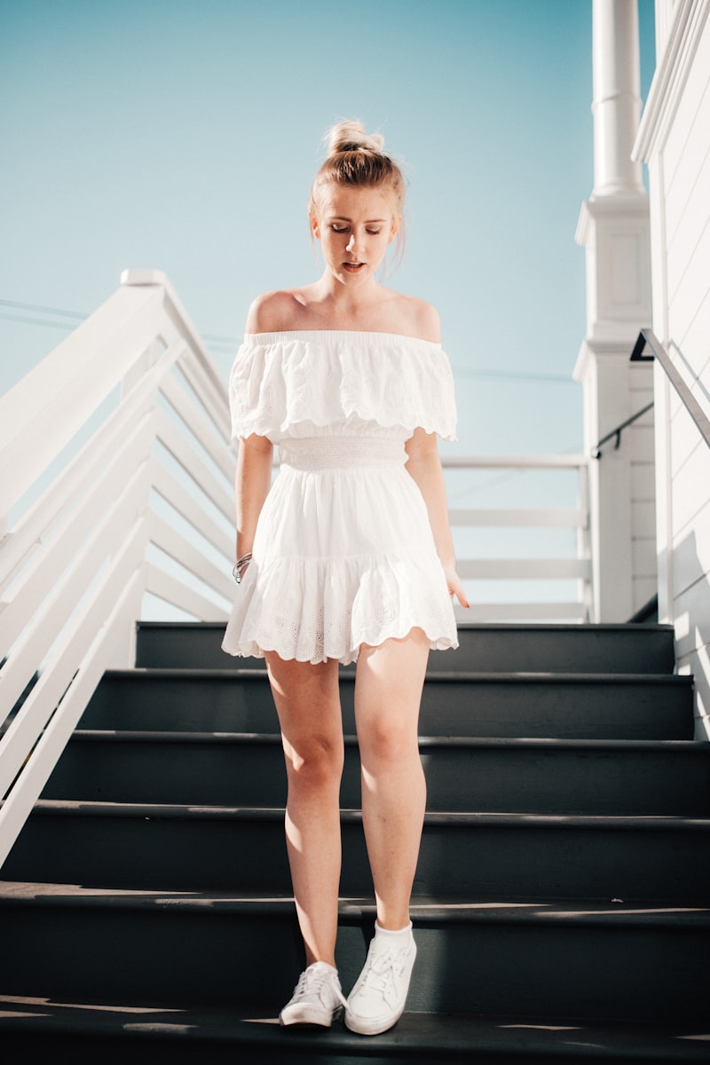 Evening outfit styled for an occasion